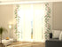 Sliding Panel Curtain Delicate Blooming Eucalyptus