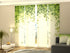 Sliding Panel Curtain Green Lianas with Leaves