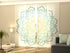 Sliding Panel Curtain Mandala in Blue and Yellow