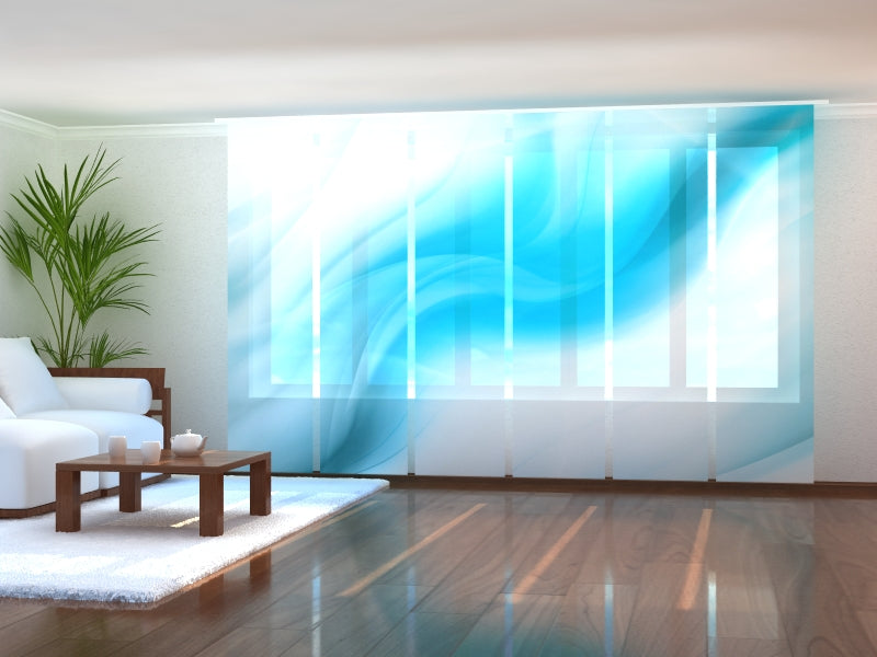 Custom Modern Panel Track Blinds for Yoga Studios, Vertical Blinds for Meditation Centers, Rehabilitation Centers, and Branded Sliding Panel Curtains for Gyms and Fitness Centers