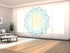 Sliding Panel Curtain Mandala in Blue and Yellow