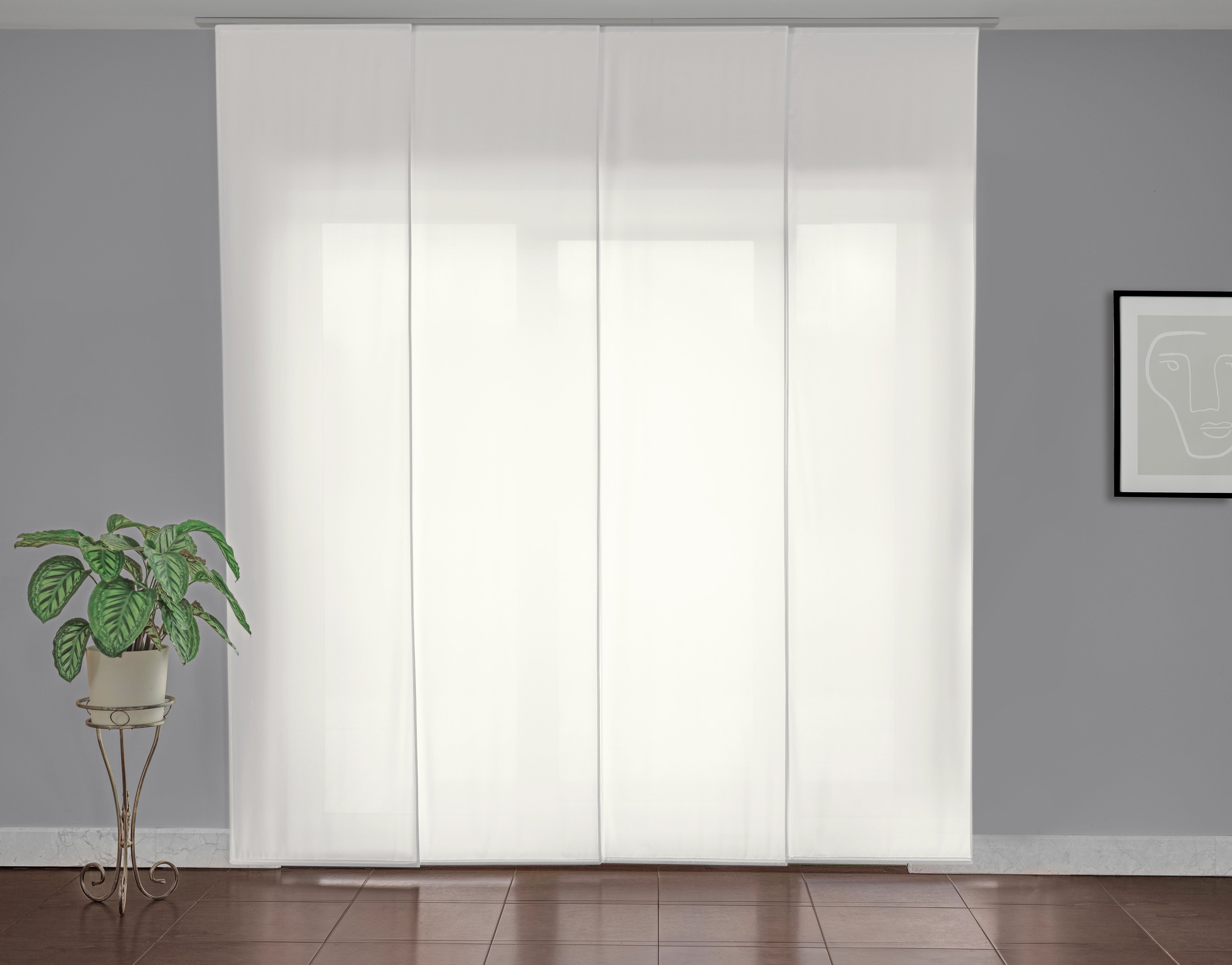 Custom Modern Panel Track Blinds for Multi-Specialty Centers, Sliding Panel Curtains for Private Medical Clinics, Vertical Blinds for Medical Offices