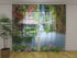 Photo Curtain Eastern Garden with Waterfall