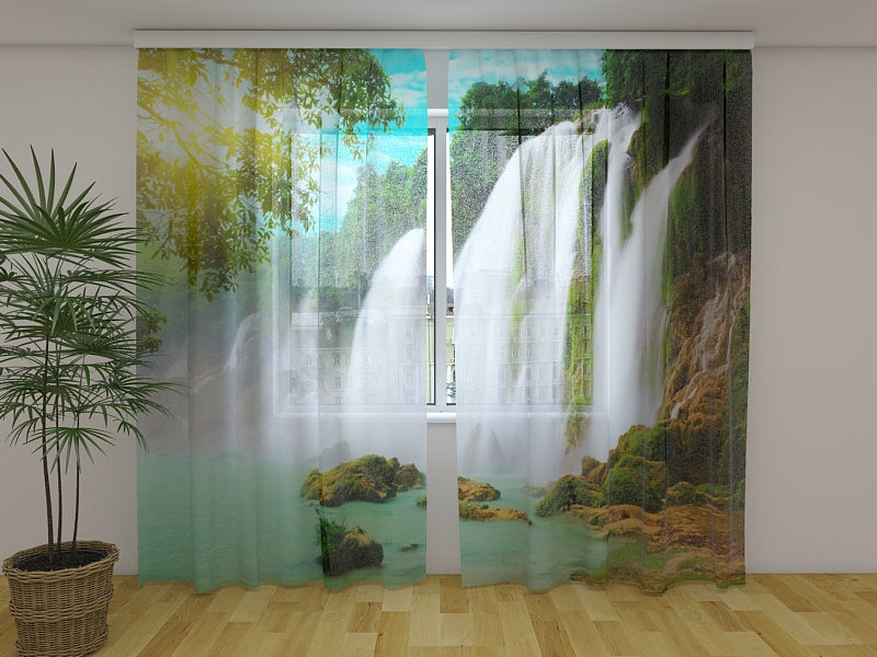 Photo Curtain Fascinating Detian Waterfall