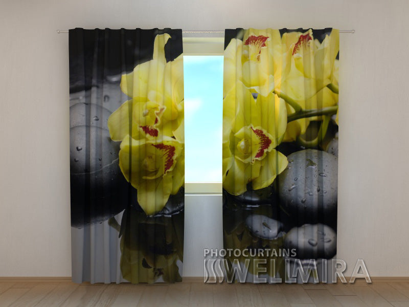 Photocurtain Citreous Orchids 2 - Wellmira