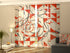 Sliding Panel Curtain Abstract Red and Black Geometric Shapes