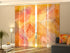 4-Panel Curtains Kit with 4-Track Rail, Amazing Autumn Leaves, Size: 60x270 cm