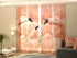 Sliding Panel Curtain Amazing Pink Flamingos