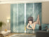 Sliding Panel Curtain Anime Girl