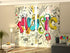 Sliding Panel Curtain Art Music - Wellmira