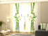 4-Panel Curtains Kit with 4-Track Rail, Bamboo and white orchid, Size: 60x245 cm