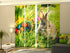 Set of 4 Panel Curtains Easter Rabbit