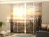 4-Panel Curtains Kit with 4-Track Rail, Warm Evening on the Beach, Size: 60x300 cm