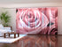 Set of 6 Sliding Panel Curtains Amazing Pink Rose