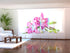 Juego de 6 paneles de cortinas Big Pink Lilies