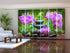 Set of 6 Sliding Panel Curtains Orchids in the Garden