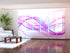 Sliding Panel Curtain Abstract Purple Waves