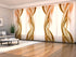 Sliding Panel Curtain Abstract Brown Waves