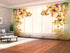 Set of 8 Panel Curtains Tropical Flowers