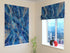 Roman Blind Blue and Golden Marble