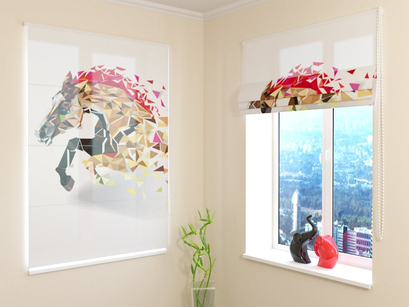 Roman Blind Horse Art