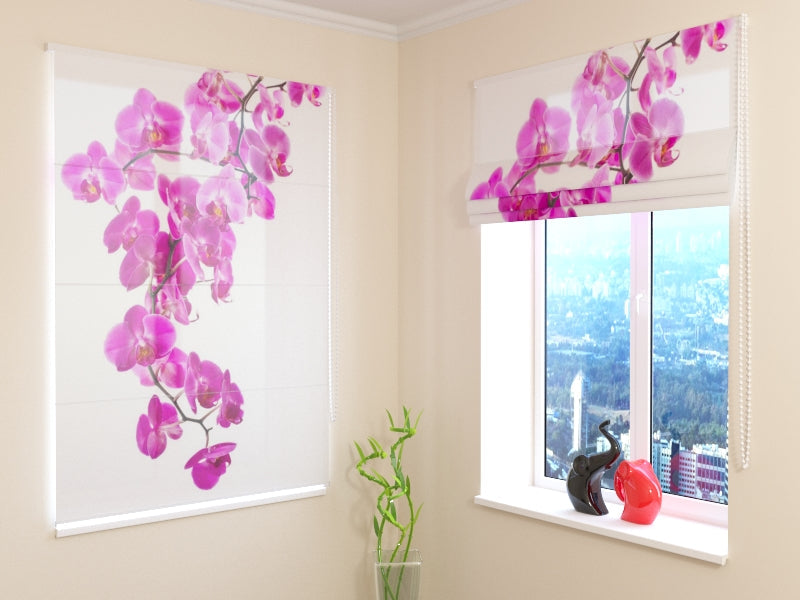 Roman Blind Perfect Pink Orchid