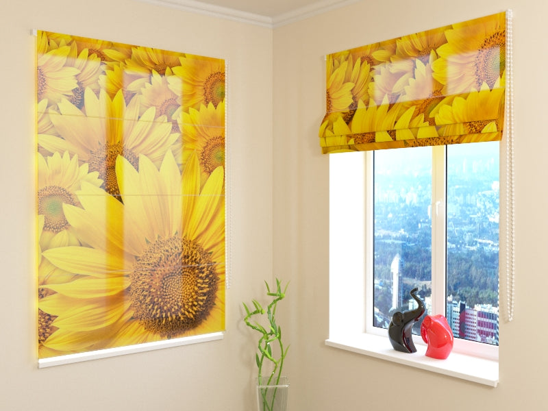 Roman Blind Sunflowers