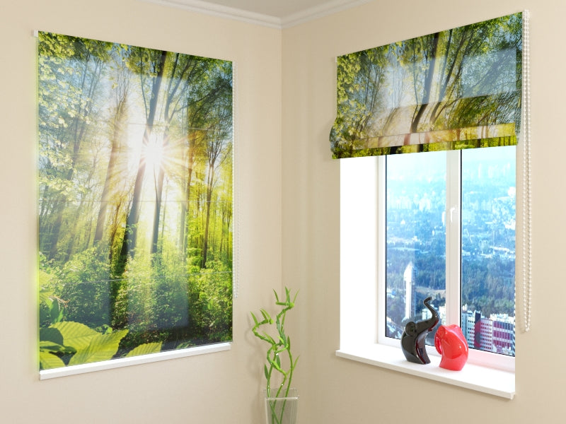 Roman Blind Warm Rays