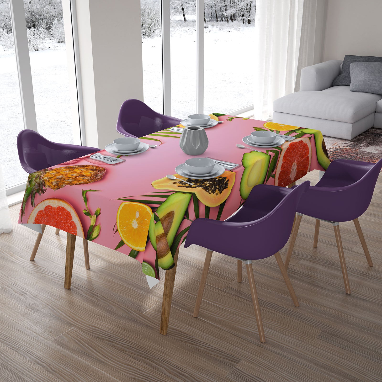 Nappe Fruits Tropicaux