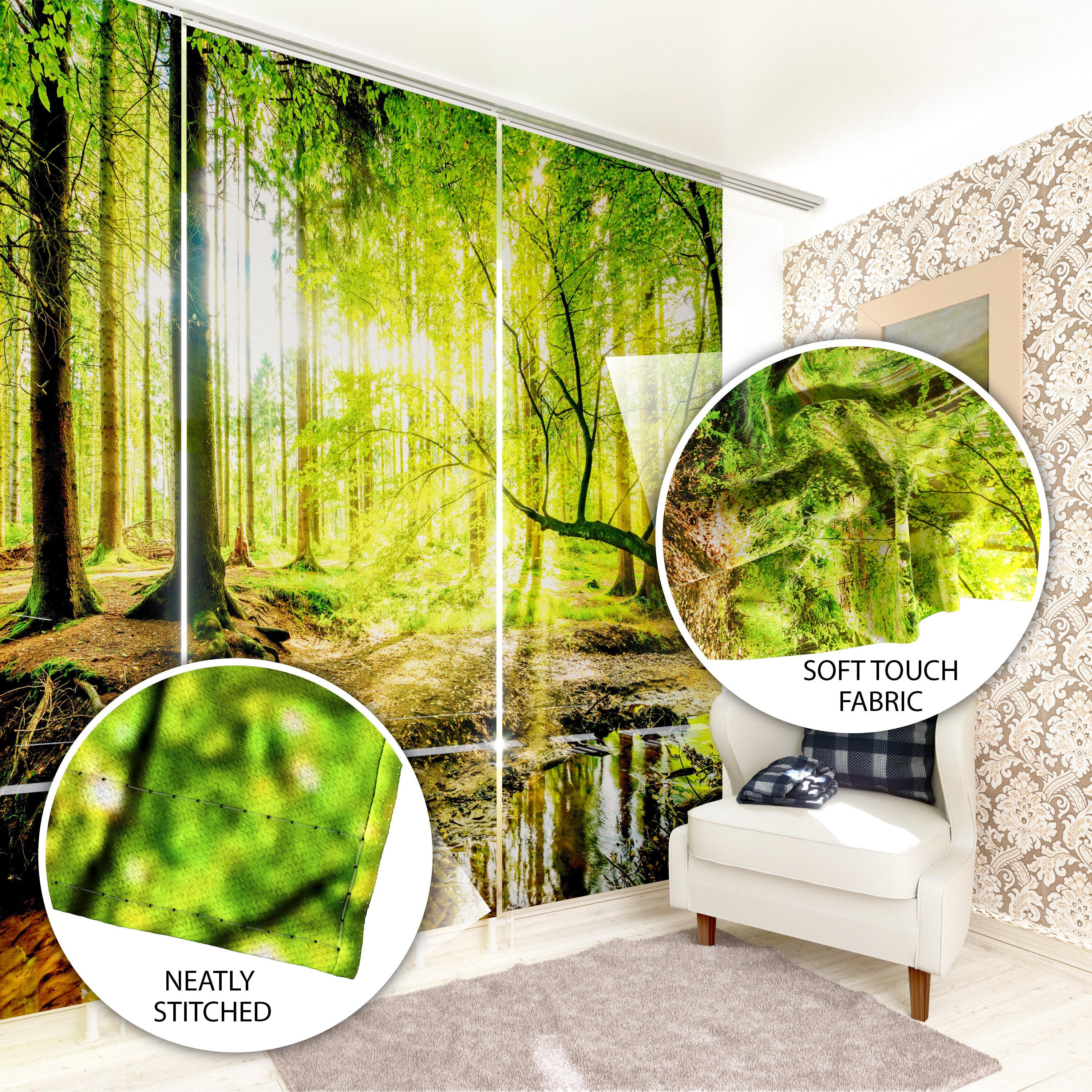 Sliding Panel Curtain Beautiful Fairies